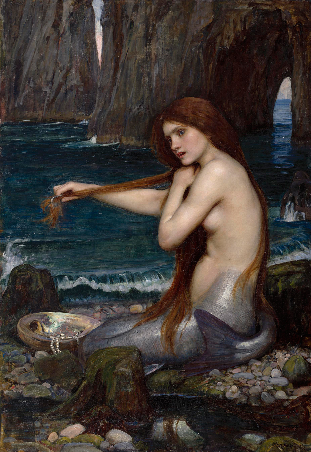 A Mermaid in Detail John William Waterhouse